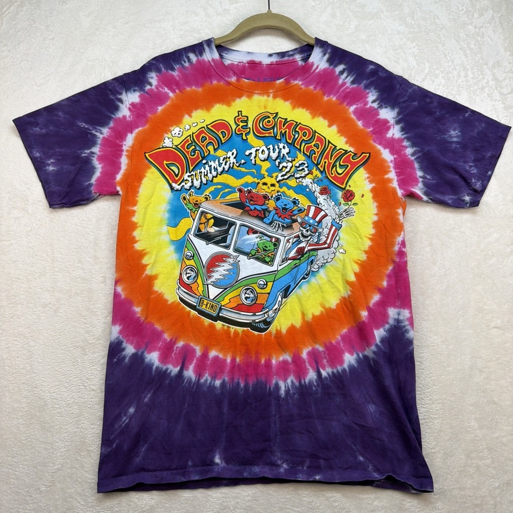 Dead & Company Final Tour 2023 Tie Dye T Shirt Grateful Dead Medium